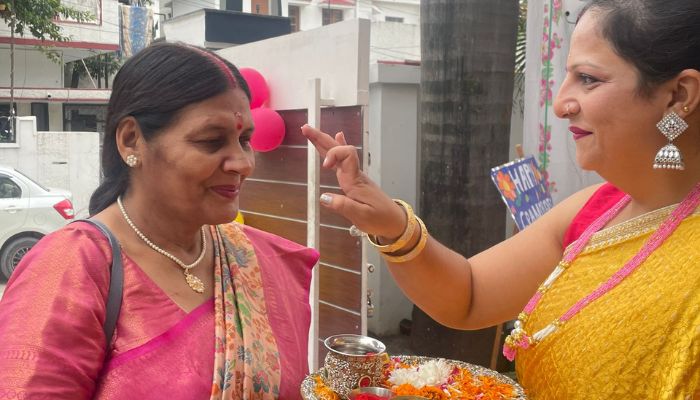 A Warm Welcome with Traditional Tilak Ceremony