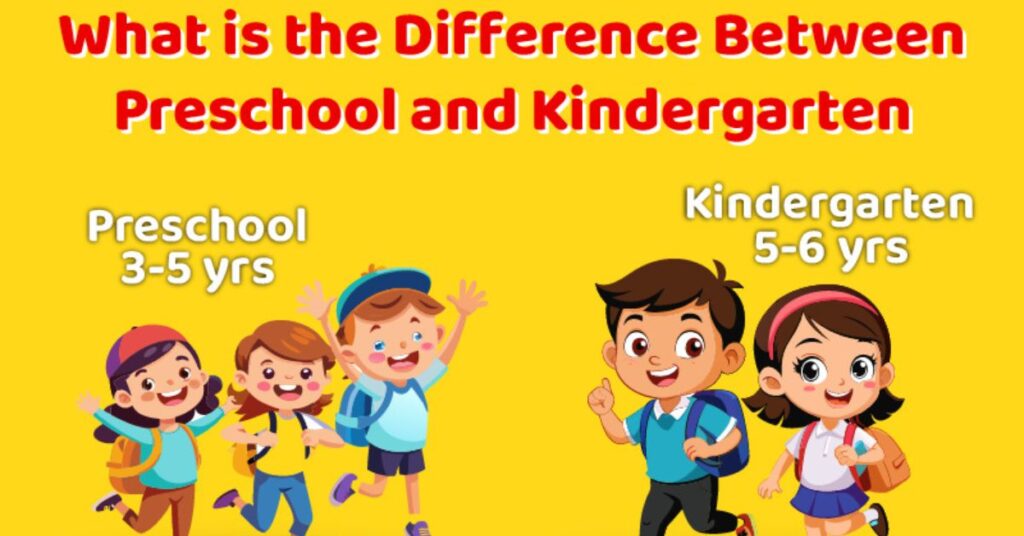 What is Difference Between Preschool & Kindergarten