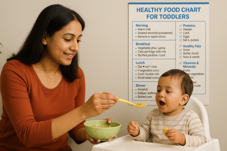 Healthy food chart for toddlers (1–5 Years) | Daily diet plan for kids ...