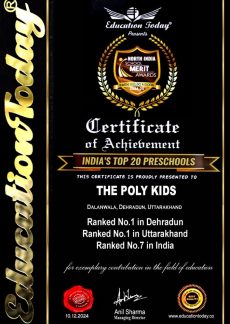 India Top 20 Preschools